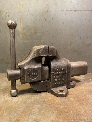 Vintage Erie Tool No.  103 Bench Vise 3” Jaws For Machinist And Mechanics