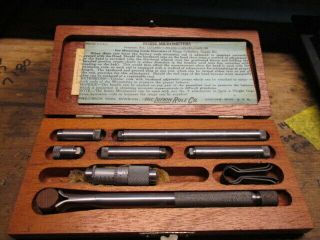 Vintage Lufkin Machinist Inside Micrometer Set No.  680a