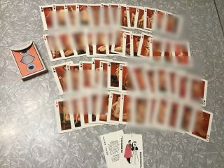 Vintage Art Studies Nude Pin Up Playing Cards Complete Set With Jokers And Box