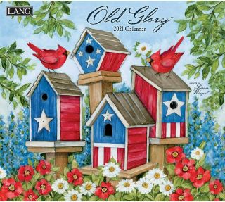 Highest Quality Deluxe 2021 Lang Calendar Old Glory Patriotic American Flag Farm