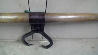 Vintage Two Man Logging Timber - Railroad - Ice Tongs Carrier 3