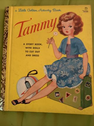 Tammy,  A Little Golden Book,  1963 (vintage; Dolls/clothes Uncut)
