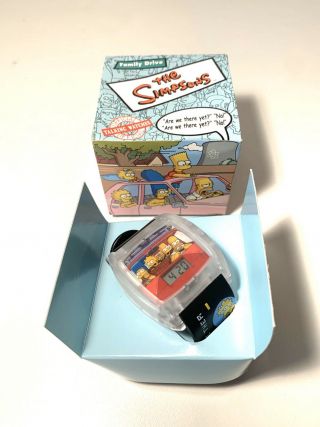 Burger King The Simpsons “family Drive” Talking Watch 2002 Collectible Toy Nib