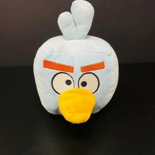 Angry Birds Space Plush Ice Cube Light Blue Square Stuffed 5 " Rovio No Sound