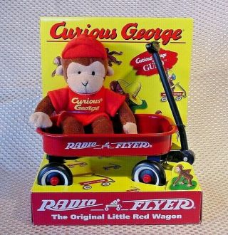 Curious George Radio Flyer The Little Red Wagon By Gund 1998
