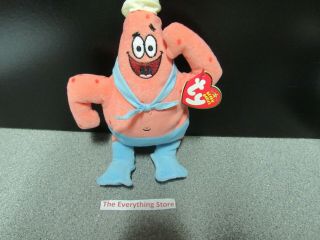 Ty Beanie Babies Spongebob Squarepants Patrick Star As Barnical Boy Plush Toy