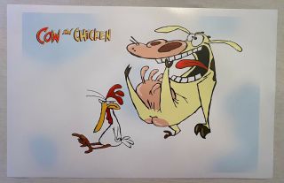 Cow And Chicken,  Production Poster,  Animation,  Cartoon Network 17”wx11”t