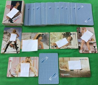 Old Vintage Charlie’s Adult Playing Cards Pin Up Glamour Model Girls Nude