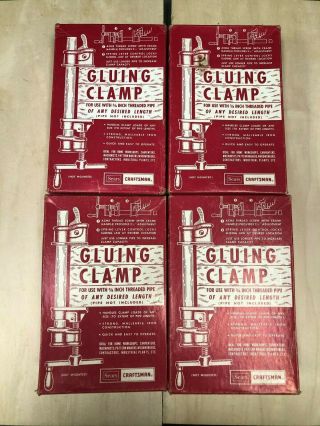 Vintage Sears Craftsman Gluing Clamp Set Of 4 Made In Usa