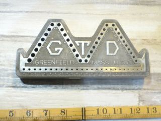 G T D Greenfield Mass Cast Iron Drill Dtand Holder Full Nickel Plating