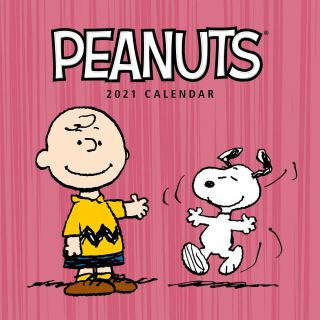 Peanuts Comic Strip Characters 12 Month 2021 Wall Calendar