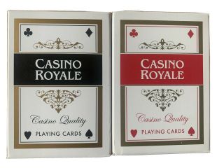 Casino Royale James Bond 007 Playing Cards,  Two 2 Decks,  Red & Black