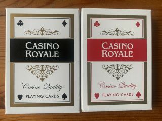 Casino Royale James Bond 007 Playing Cards,  Two 2 Decks,  Red & Black 2