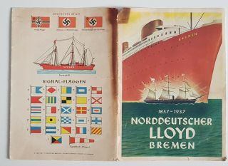 Vintage Travel Ship Steamer Brochure - Norddeutscher Lloyd Bremen - 1930 