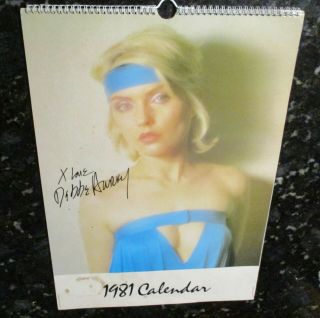 Blondie Rare The Official 1981 Calendar Debbie Harry Near Photos