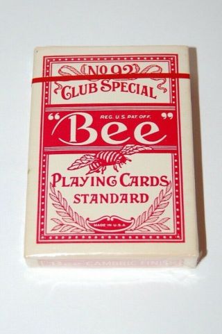 Vintage Sahara Tahoe Casino No.  92 Bee Playing Cards Red Deck