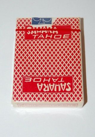 VINTAGE SAHARA TAHOE CASINO NO.  92 BEE PLAYING CARDS RED DECK 2