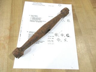Log Marking Hammer With G On Each End Along With Registration Information