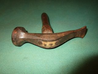 Vintage Shoe Maker ' s French Pattern Hammer - Duck Bill Head Look - Short Handle 2