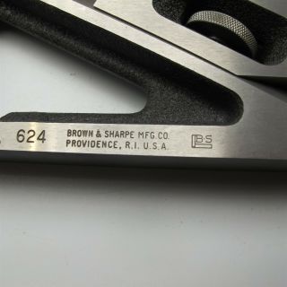 Vtg Browne & Sharpe Machinist Square / level Tool No.  624 PLANER GAGE 3