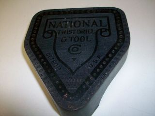Vintage National Twist Drill And Tool Co.  Number 1 - 60 Drill Bit Index Stand