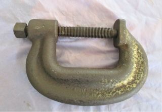 Vintage Billings Heavy Service C - Clamp - 4 1/2 Inch Bridge C - Clamp - Made In Usa