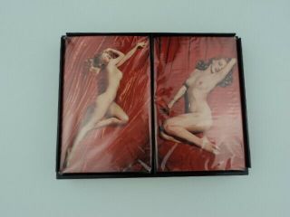 Vtg Marilyn Monroe Pin Up Playing Cards Double Deck 1976 Kelley