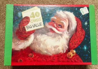 Boxed Set Of 42 Vintage Christmas Cards - - With Envelopes Nos