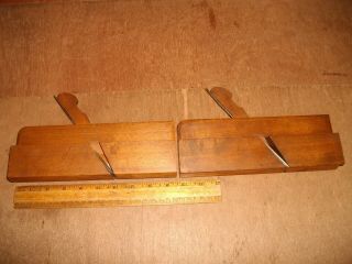 T604 Wood Molding Planes Matched Pair 1 1/8 " Hollow & Round Moseley & Son London