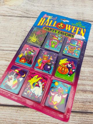 Vintage Lisa Frank Mini Notepad Halloween Party Favors Collectors Set