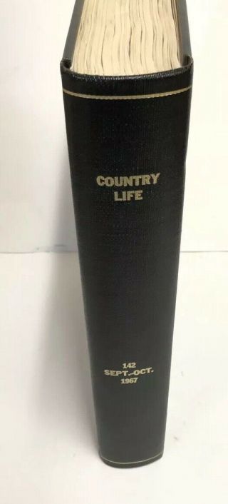 1967 Country Life Magazines Sept.  - Oct.  Bound Magazines Vol.  142 Great Ads