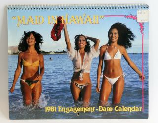 1981 Maid In Hawaii Exotic Girls Calendar Sexy Vintage Island Ladies Women
