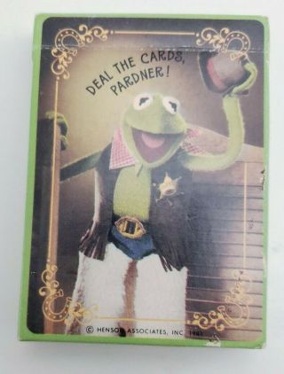 1981 Vintage Kermit The Frog Cowboy Deck Of Playing Cards By Hallmark