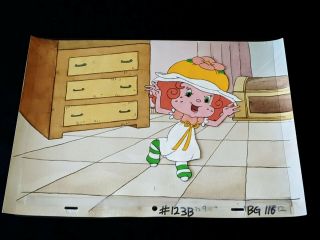 Strawberry Shortcake & The Baby Without A Name Peach Blush Cel & Painted Back