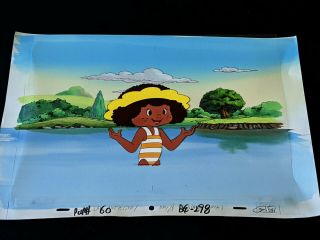 Strawberry Shortcake & The Baby Without A Name Orange Blossom Cel & Painted Back