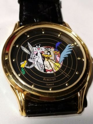 Vintage 1992 Mib Warner Brothers Bugs Bunny & Looney Tunes Armitron Watch W/ Tin