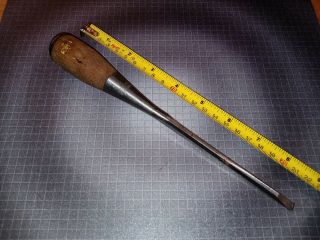 Vintage Stanley 1/4 " Beveled Edge Socket Chisel,  8 - 7/8 " Long American Tool