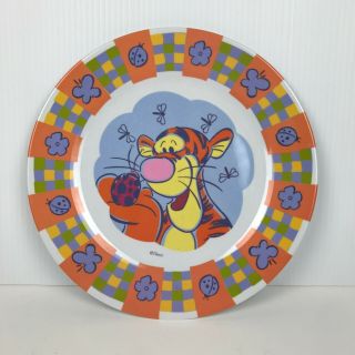 Vintage Disney Winnie The Pooh Tigger 11 " Plastic Plate - Made By Zak Designs