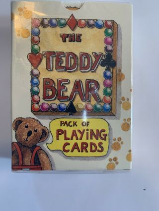 Vintage The Teddy Bear Pack Of Playing Cards By Artist Peter Wood