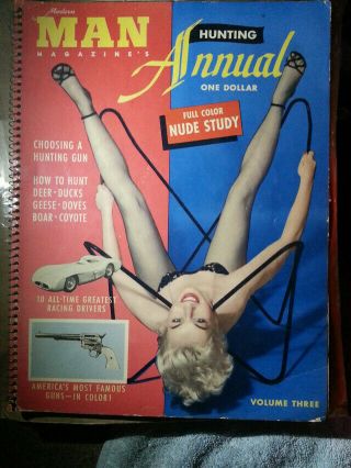 Modern Man Hunting Annual Vol 3 - Vg Early Marilyn Monroe,  Bettie Page,  Guns