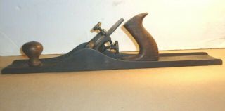 Edwin Hahn Cast Iron Jointer Plane,  No.  10 W/corrugated Bottom,  Repaired.  Parts