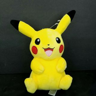 Pokemon Pikachu Yellow Soft Plush Stuffed Animal Wct 8 " Wicked Cool Toys
