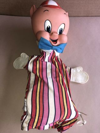 Vintage Mattel 1962 Warner Bros Porky Pig Talking Doll 16 " Inches Pull Strong