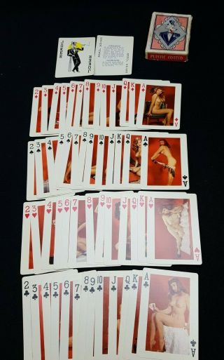 Vintage Fifty - Two Art Studies Playing Cards,  Pin - Up Nudes