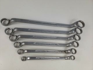 Vtg Box Wrench Set Offset 6 - Piece Made In U.  S.  A.  No 916 - 911
