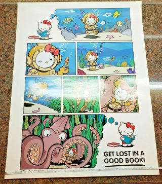 Sanrio Hello Kitty Poster 18x24 Double Sided Nycc Viz No Book Graphic Novel Cute