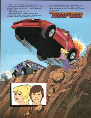 Hanna Barbera Style Guide Plate - Turbo - Teen To The Rescue