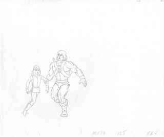 He - Man Masters Of The Universe Production Animation Cel Drawing 80s Filmation R4