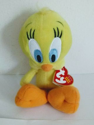 Ty Beanie Babies Looney Tunes 8 " Tweety Bird Plush Nwt