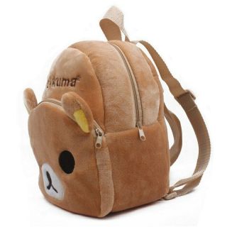 Rilakkuma Brown Bear Baby Plush School Bags Children Backpack